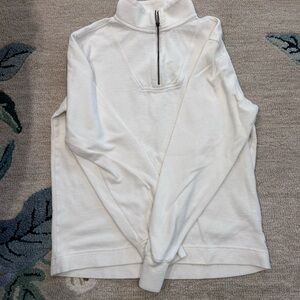 Southern Tide off-white quarter zip